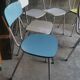 Lot de 9 chaises vintage en formica