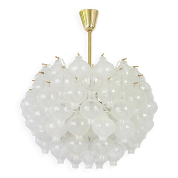 Glass chandelier Tulipan by Kalmar, Austria, 1960s
