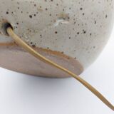 Grande lampe boule grès signée Baudat