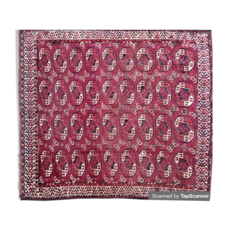 Tapis ancien turkmène kisyl ayak milieu 19eme210x170cm