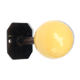 Metal hook, yellow wood ball, 50s