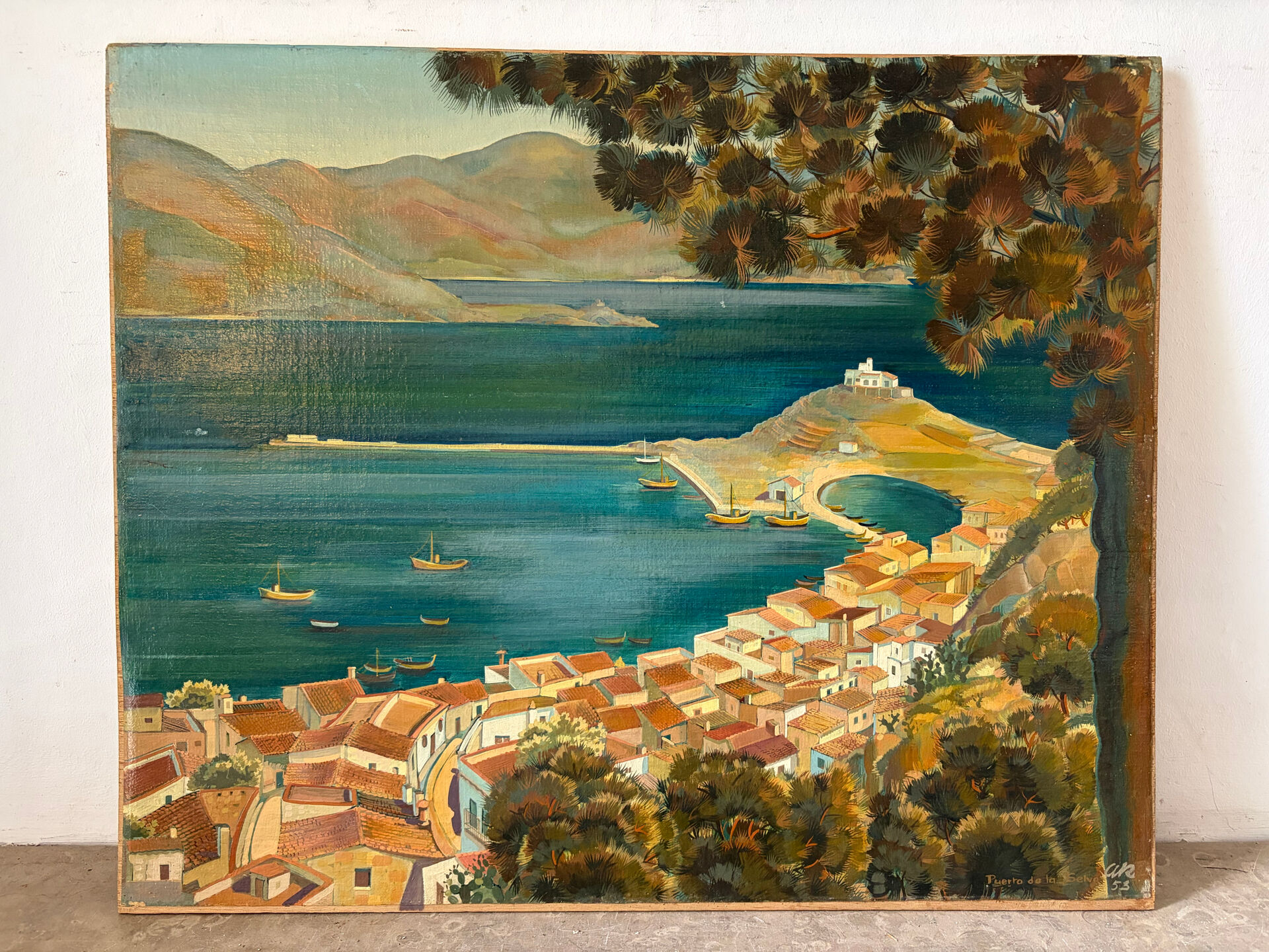 Puerto de la Selva, oil on panel 1953