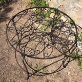 Round wrought iron table