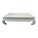 Low table in exotic wood with its safety glass