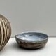 Abstract ceramic glazed pocket bowl, Cecile Dein 1970
