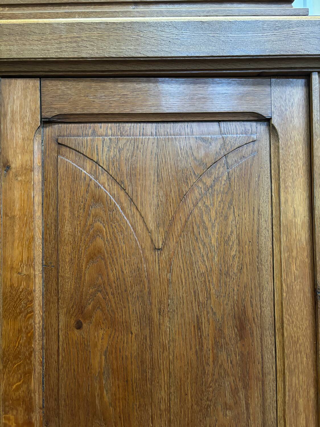 Art deco oak wardrobe