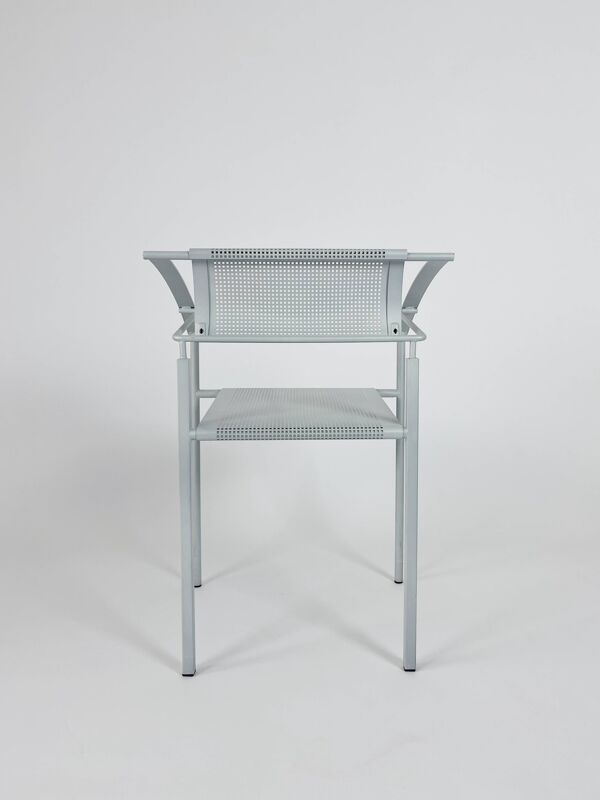 Fauteuils vintage en métal 'Carrè VI' par Fly Line Italie années 1990