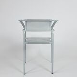 Vintage ‘Carrè VI’ metal arm chairs by Fly Line Italy 1990s