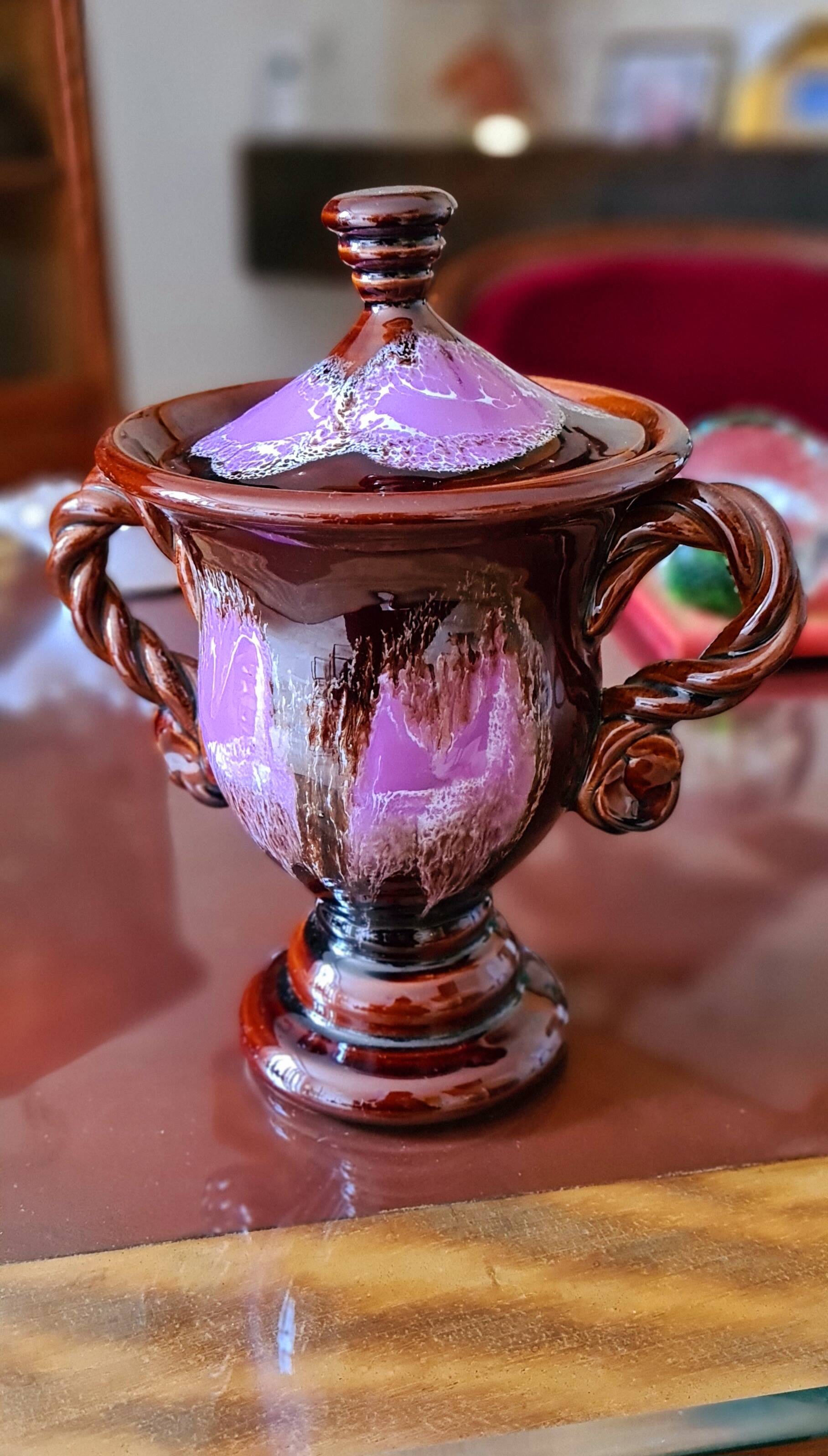 Very pretty pot with Vallauris lid