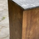 Nightstand - bedside table with marble top
