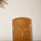 Large white mirror in ecru white plastic, 1970s design