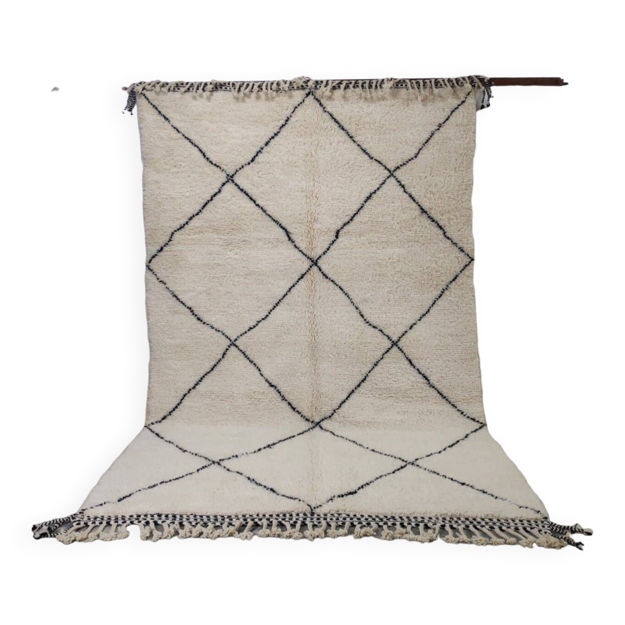 Handmade wool Berber rug 300X200 cm