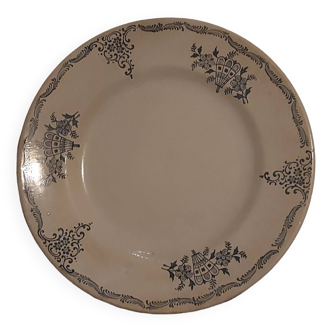 Saint-Armand flat opaque plate