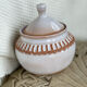 Glazed stoneware bonbonnière