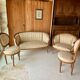Salon soie et bois style Louis XV