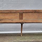 19th-century church pew, 245 cm long