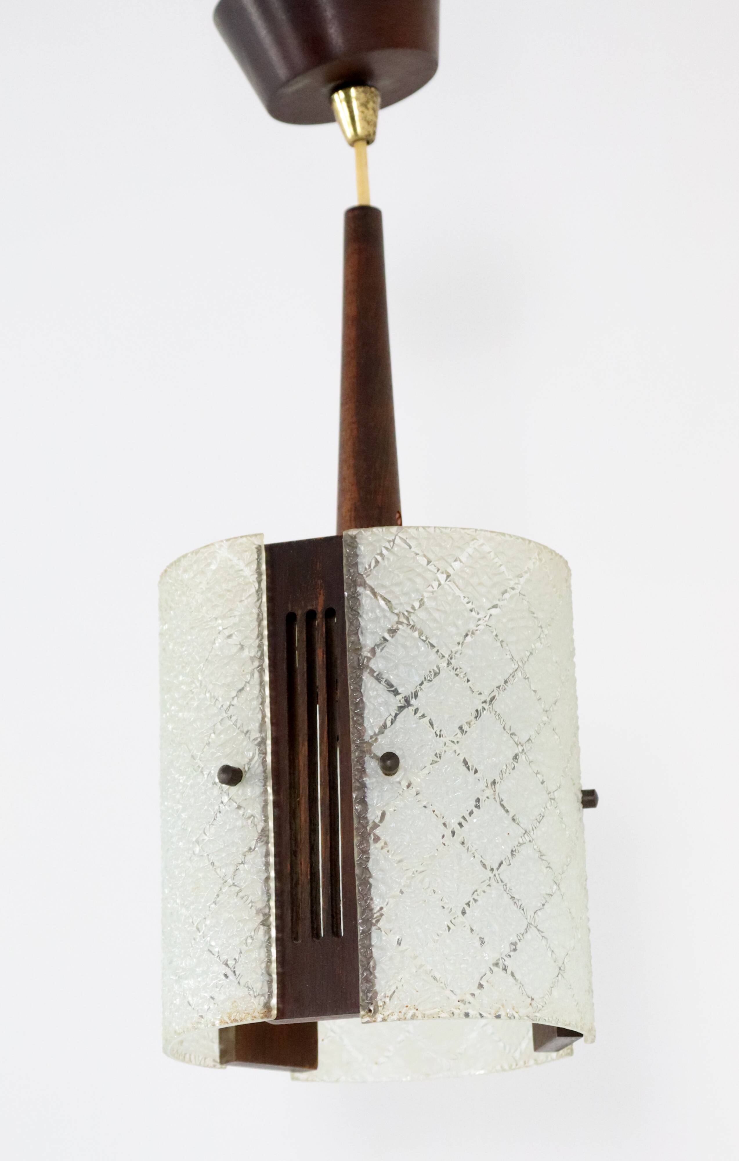 vintage  Glazen hanglamp 'Meerhoven'