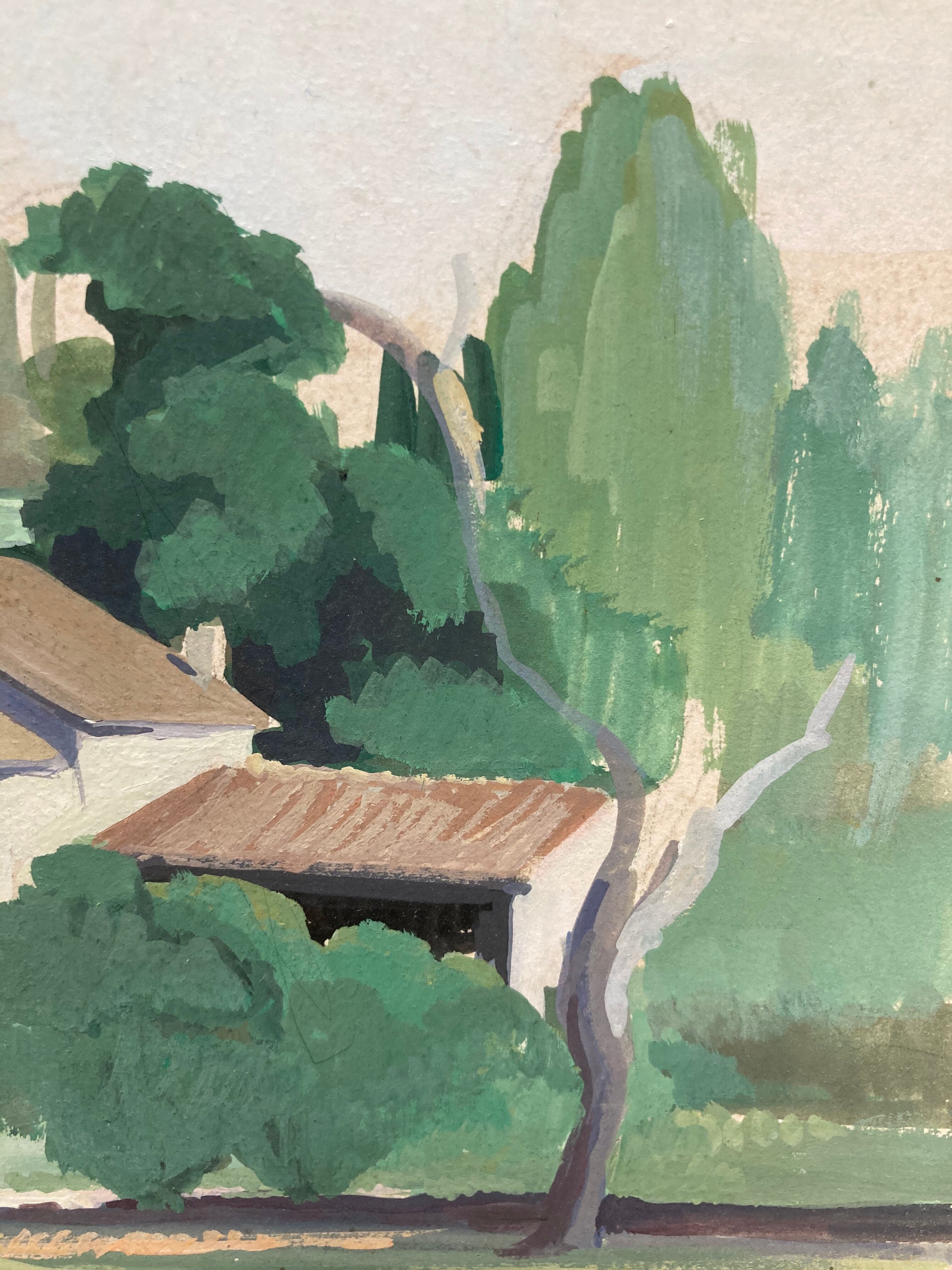 Vintage landscape painting