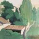 Vintage landscape painting