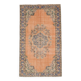 Tapis Vintage Classique Orange Pâle 4x8, 133x233Cm SK 2536