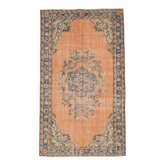 Tapis Vintage Classique Orange Pâle 4x8, 133x233Cm SK 2536