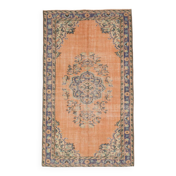 4x8 Pale Orange Classic Vintage Rug, 133x233Cm SK 2536