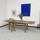 Table de ferme chêne 270 cm avec allonges