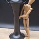 Black ceramic vase 1696