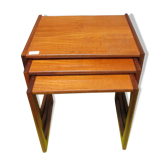 Tables gigognes Quadrille en teck par R. Bennett de G-Plan, 1970s