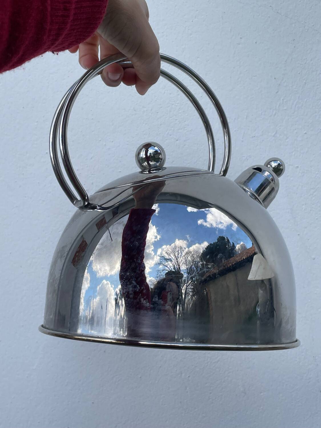 Bouilloire inox design 1980