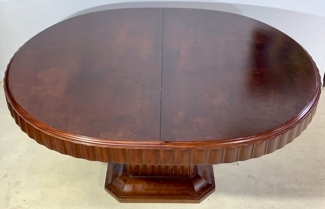 Table époque art déco en acajou eugène rinck