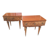 Pair of vintage bedside tables from the 50s and 60s