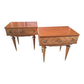 Pair of vintage bedside tables from the 50s and 60s
