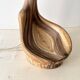 Vallauris lamp by Grandjean Jourdan 1950, vintage faux bois ceramic