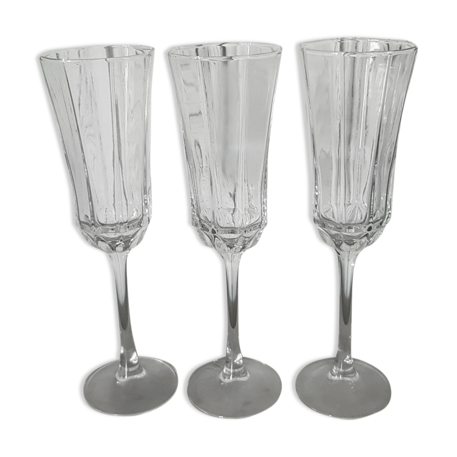 Set of 3 champagne flutes Octime Luminarc