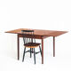 Teak dining table with Scandinavian-style extensions - France, 1960