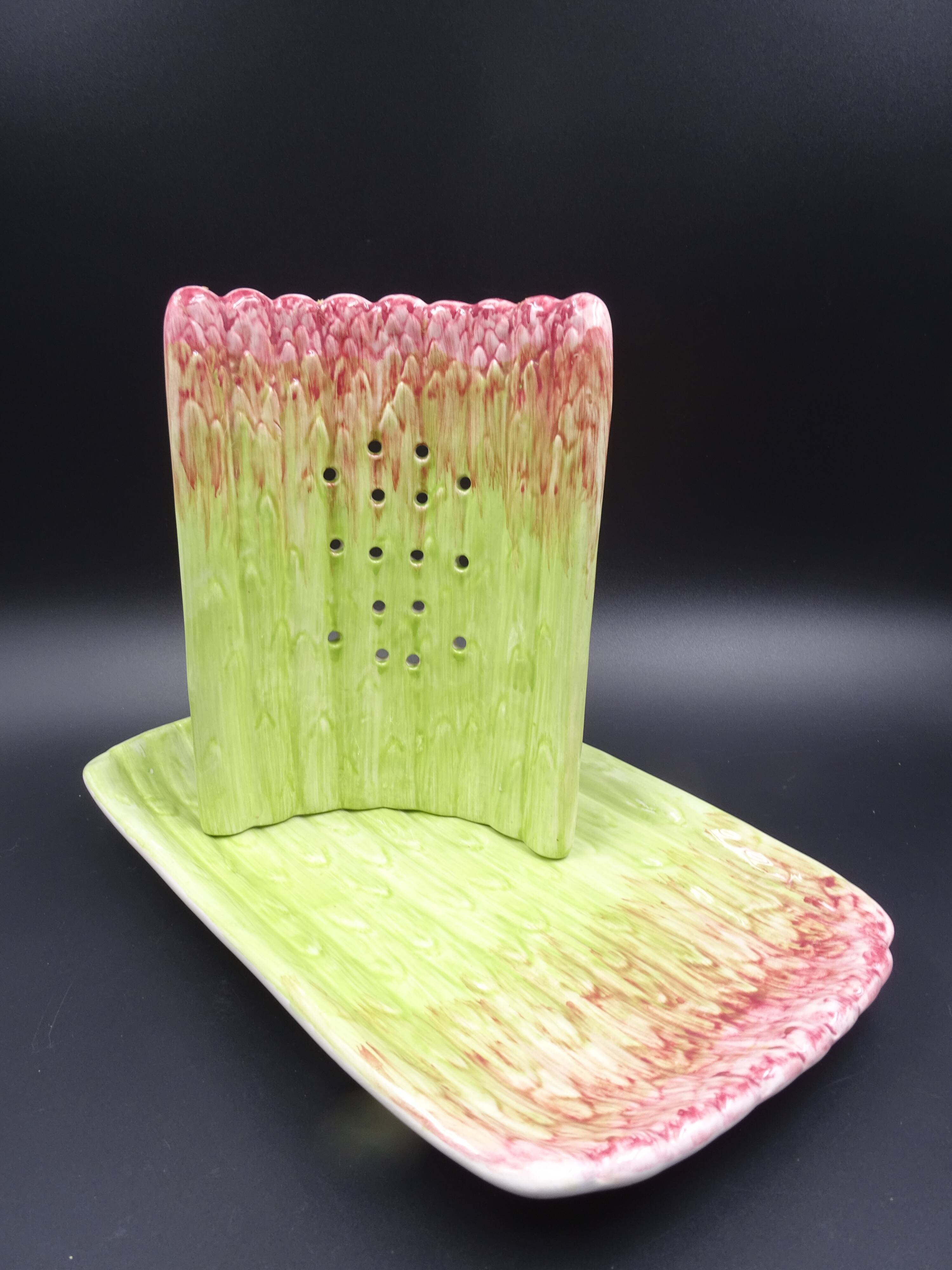 Asparagus dish in bubble