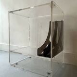 Bibliotheque design en plexiglass, Les Invisibles Marais International 70'S