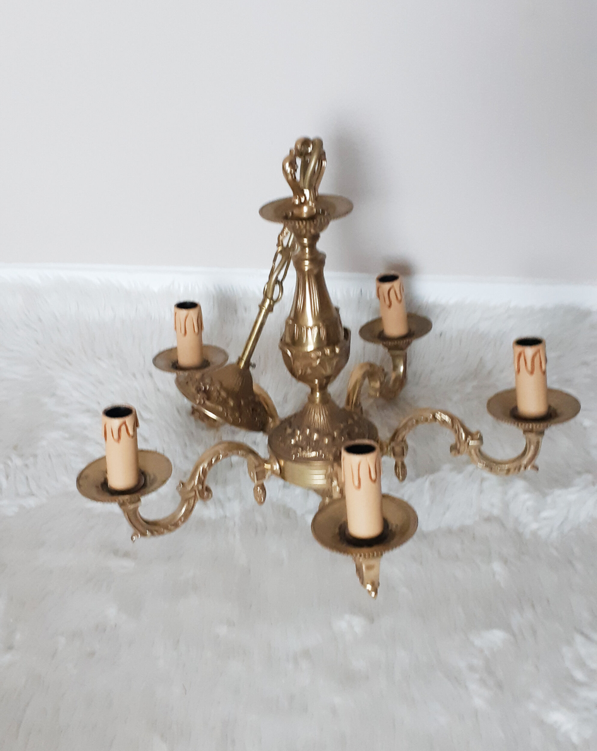 Antique bronze chandelier