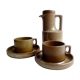 Cafetière et 2 tasses grès de Brenne