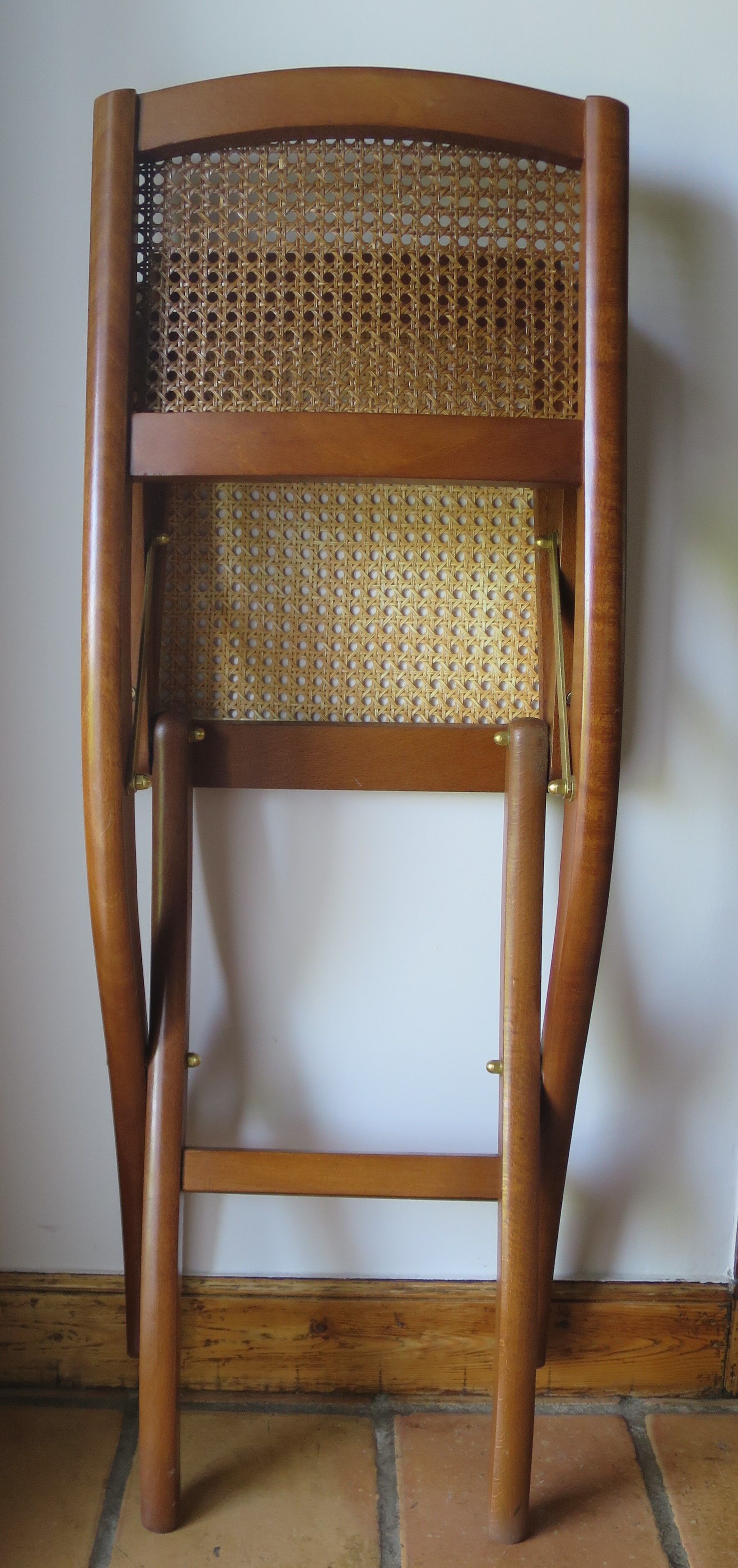 Classic folding chair solid wood made in France