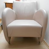 Baxo leather armchair Bernard Massot