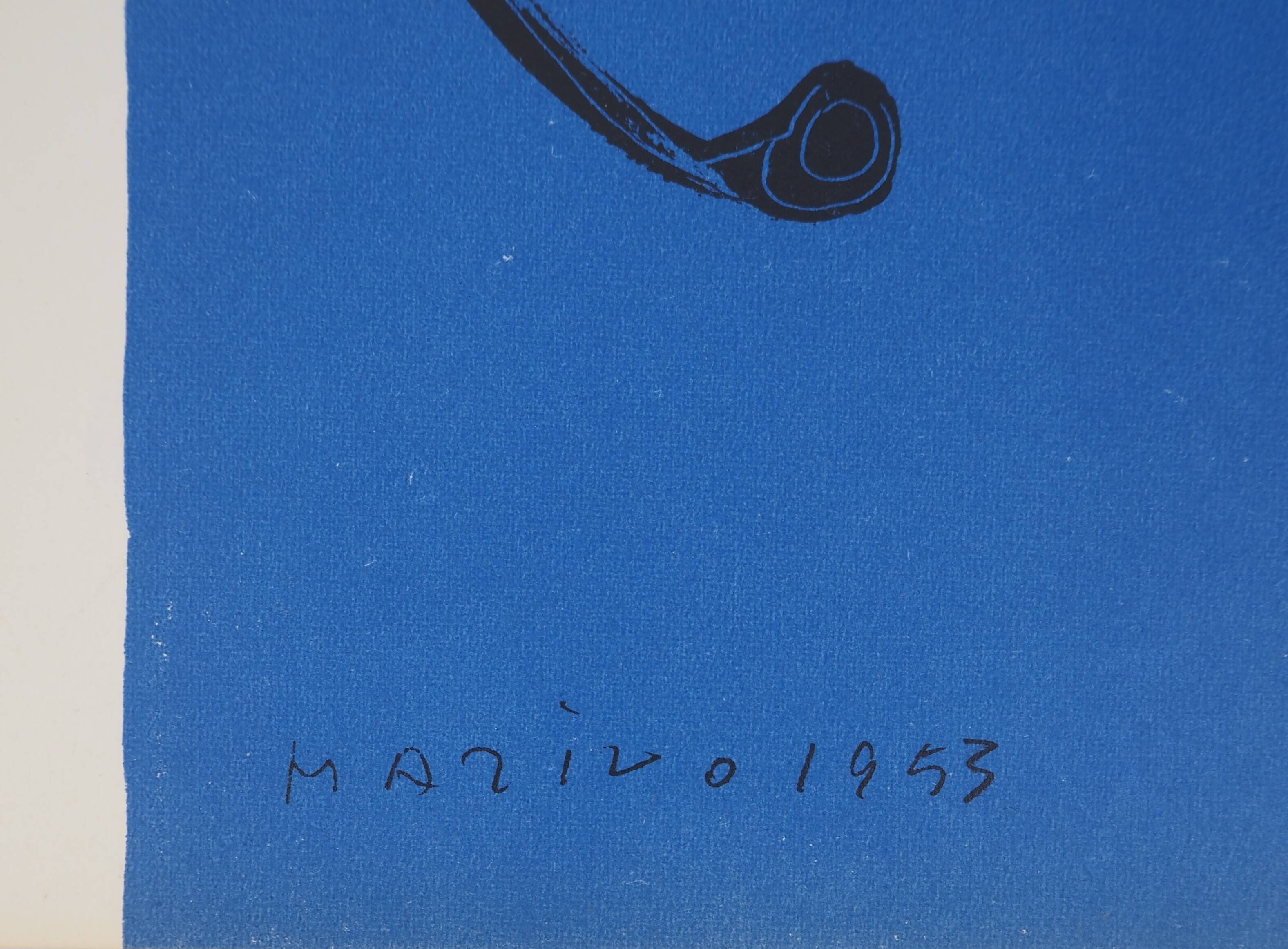 Marino Marini: The Black Horse - Original Signed Lithograph