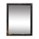 Antique French mirror from the late 19th century with a black painted frame.