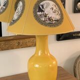 Yellow lampshade