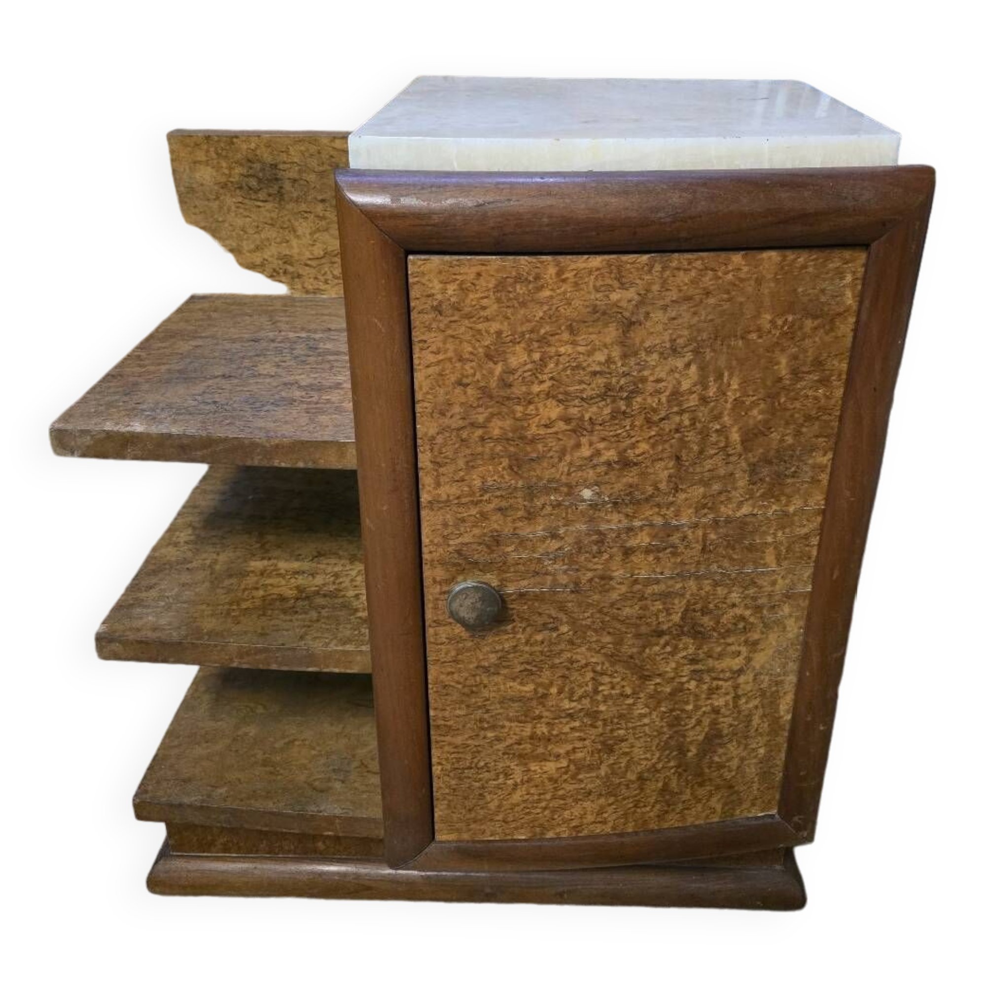 Chevet style art deco en loupe d'orme