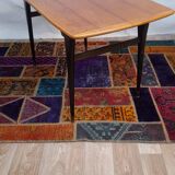 Vintage Scandinavian coffee table in teak and brass – 1960s