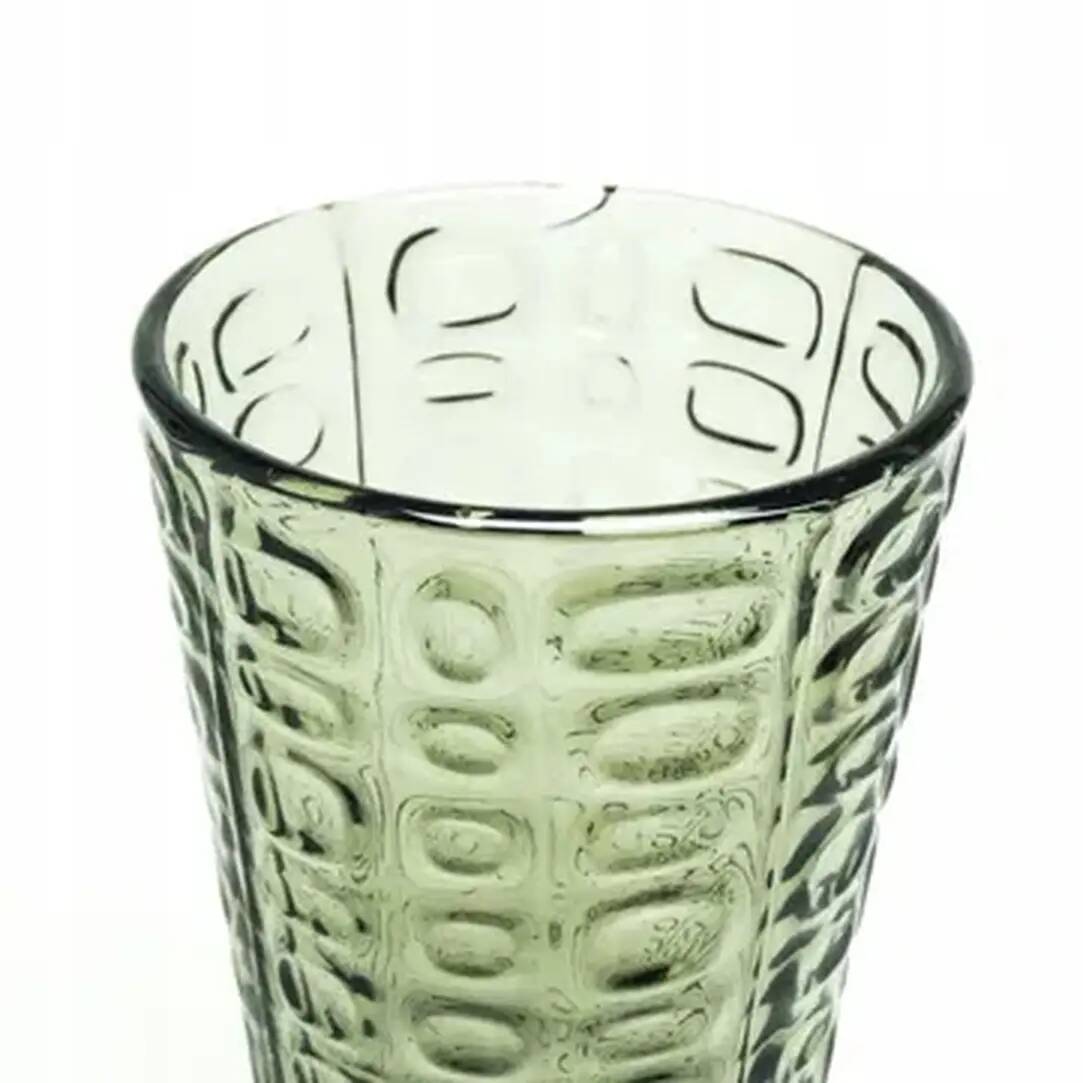 Modernist vase, green glass, Ząbkowice, Poland, 1970s