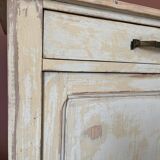 Parisian buffet with white beige patina