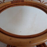Rattan mirror